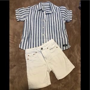 Zara shirt + shorts